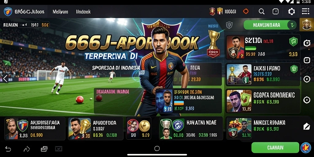 Tampilan menarik dari gameplay Sportsbook 666J dengan berbagai pilihan taruhan.