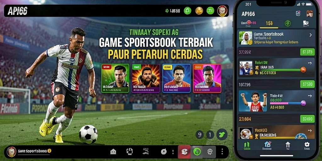 Tampilan permainan taruhan yang penuh aksi dan menarik di API66.