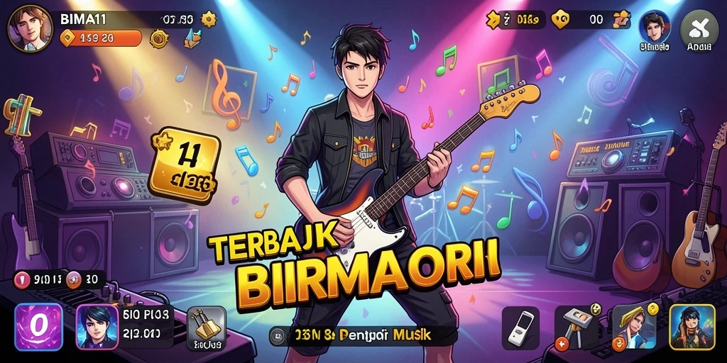 Screenshot BIMA11 menampilkan gameplay musik yang seru dan interaktif.