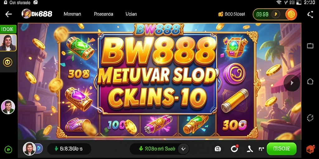 Screenshot gameplay BW888 menampilkan putaran Slot yang seru dan peluang menang.