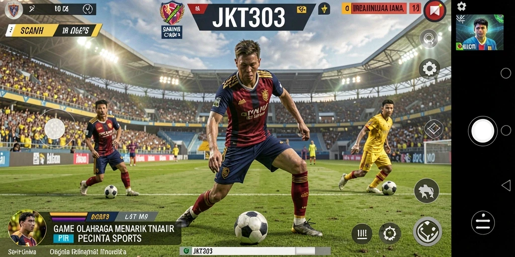 Screenshot gameplay JKT303 menampilkan aksi seru dalam olahraga.