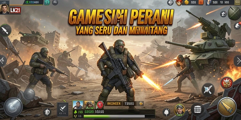 Screenshot gameplay LK21 dengan pertarungan seru dan strategi menarik.
