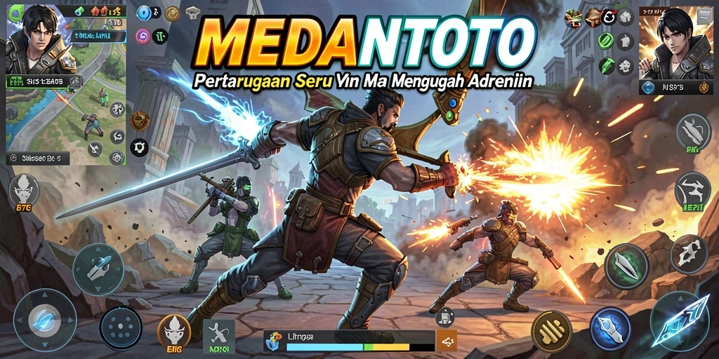 Tampilan gameplay MEDANTOTO dengan aksinya yang intens dan mendebarkan.