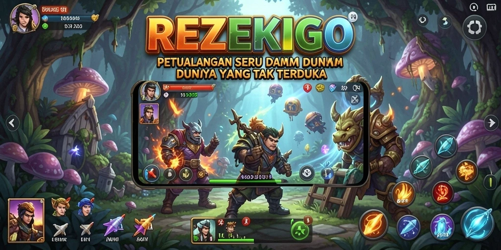 Tampilan gameplay petualangan yang mendebarkan dan penuh tantangan.