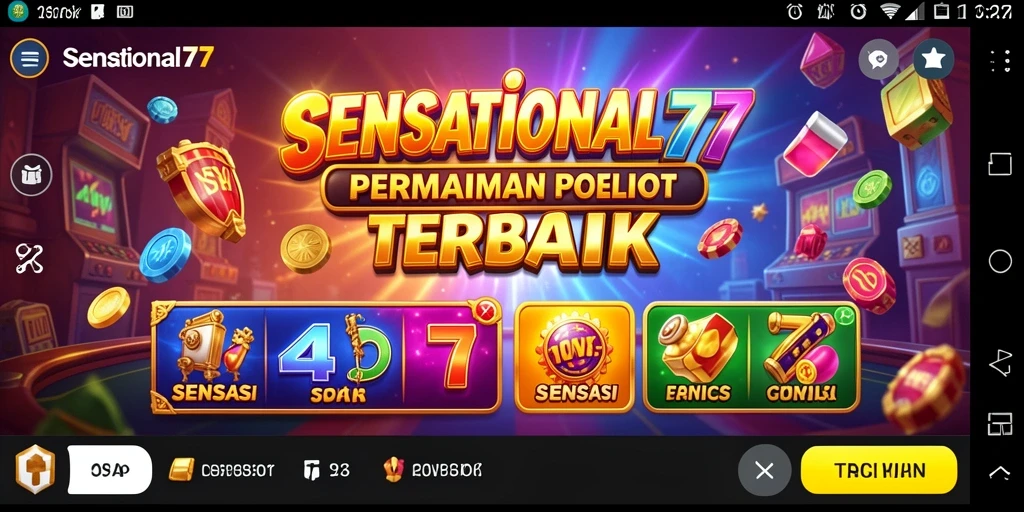 Tampilan gameplay mengasyikkan di SENSATIONAL77 dengan banyak pilihan slot.