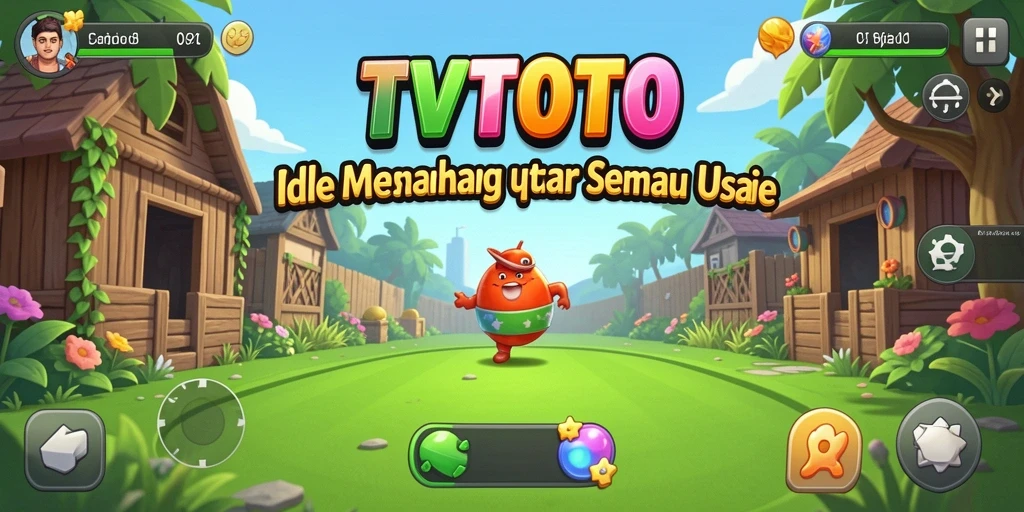 Tampilan menarik dari gameplay TVTOTO yang penuh warna.