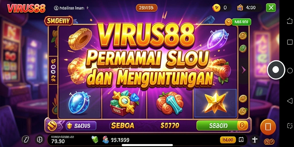 Tampilan menarik dari gameplay Slot VIRUS88 yang mengasyikkan.