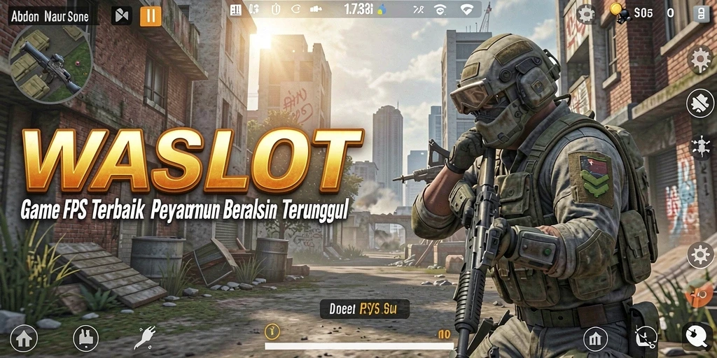 Gameplay seru WASLOT dengan aksi tembak menembak yang mendebarkan.