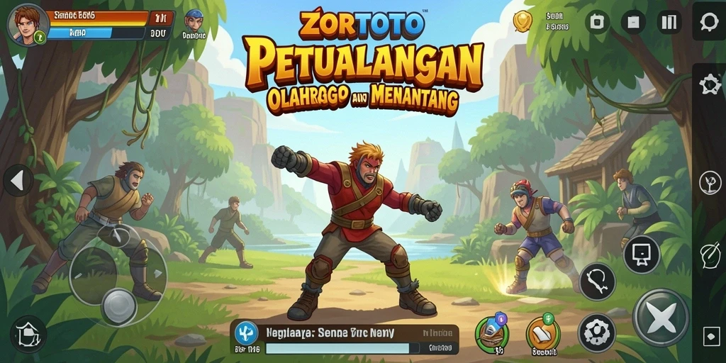 Tampilan gameplay ZORTOTO yang menegangkan dan seru.